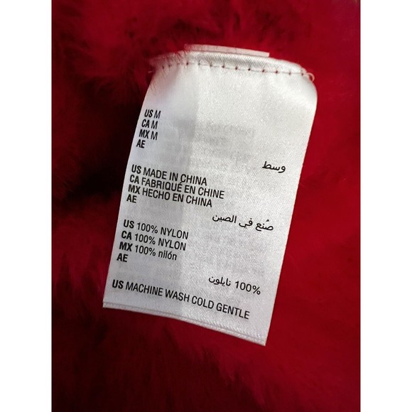 Bar III $60 Women's Fuzzy Sweater Stretchy Red  Medium New Holiday Macy’s Cozy - Picture 6 of 8